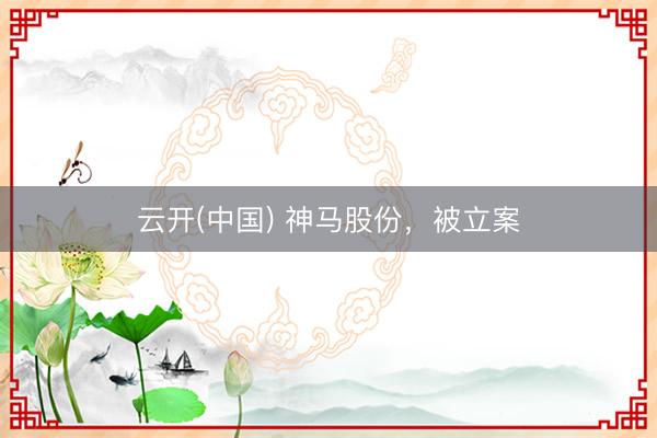 云开(中国) 神马股份,被立案